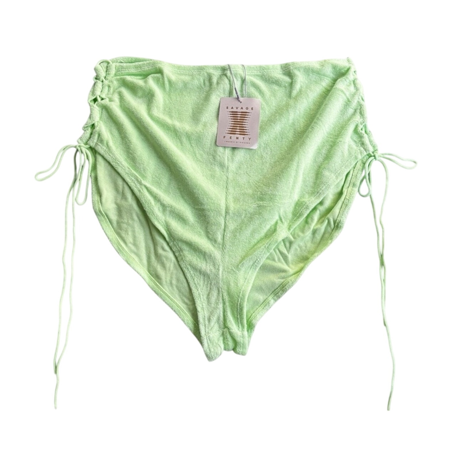 Savage X Fenty Mint Green Curvy Terry Side Tie Intimate Playwear - Size: 2x — image 6 of 7